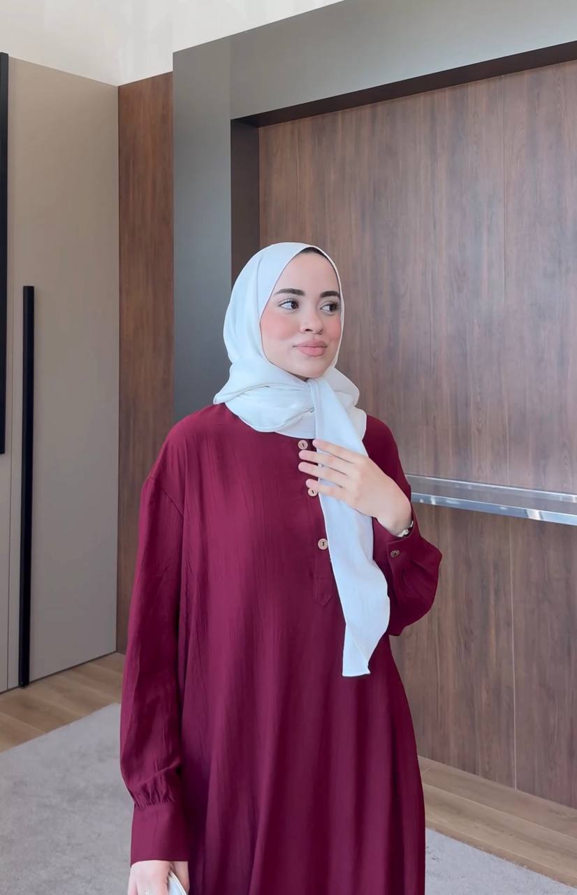 Premium Modal Modest Co-Ord Set – Long Shirt & Wide Leg Trousers