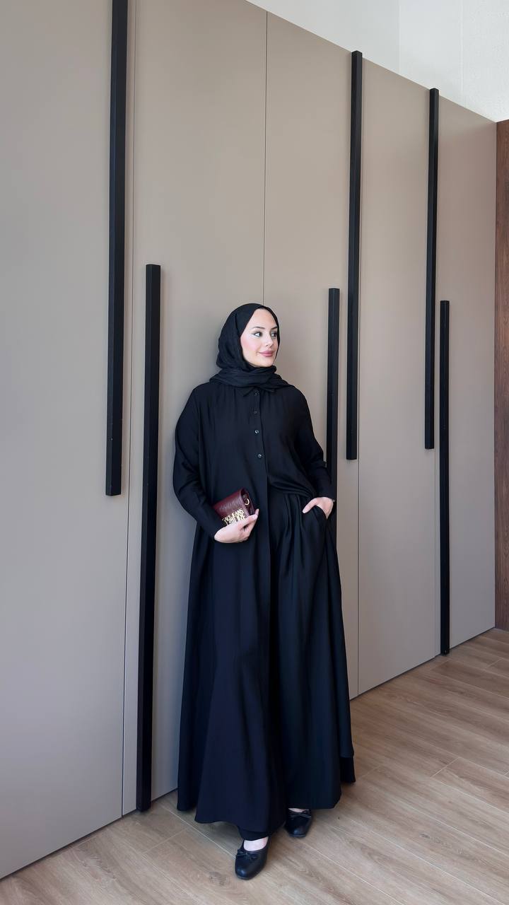 Premium Modal Modest Co-Ord Set | Long Shirt & Wide Leg Trousers