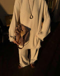 100% Linen Modest Co-Ord Set | Relaxed Tunic & Wide Leg Trousers