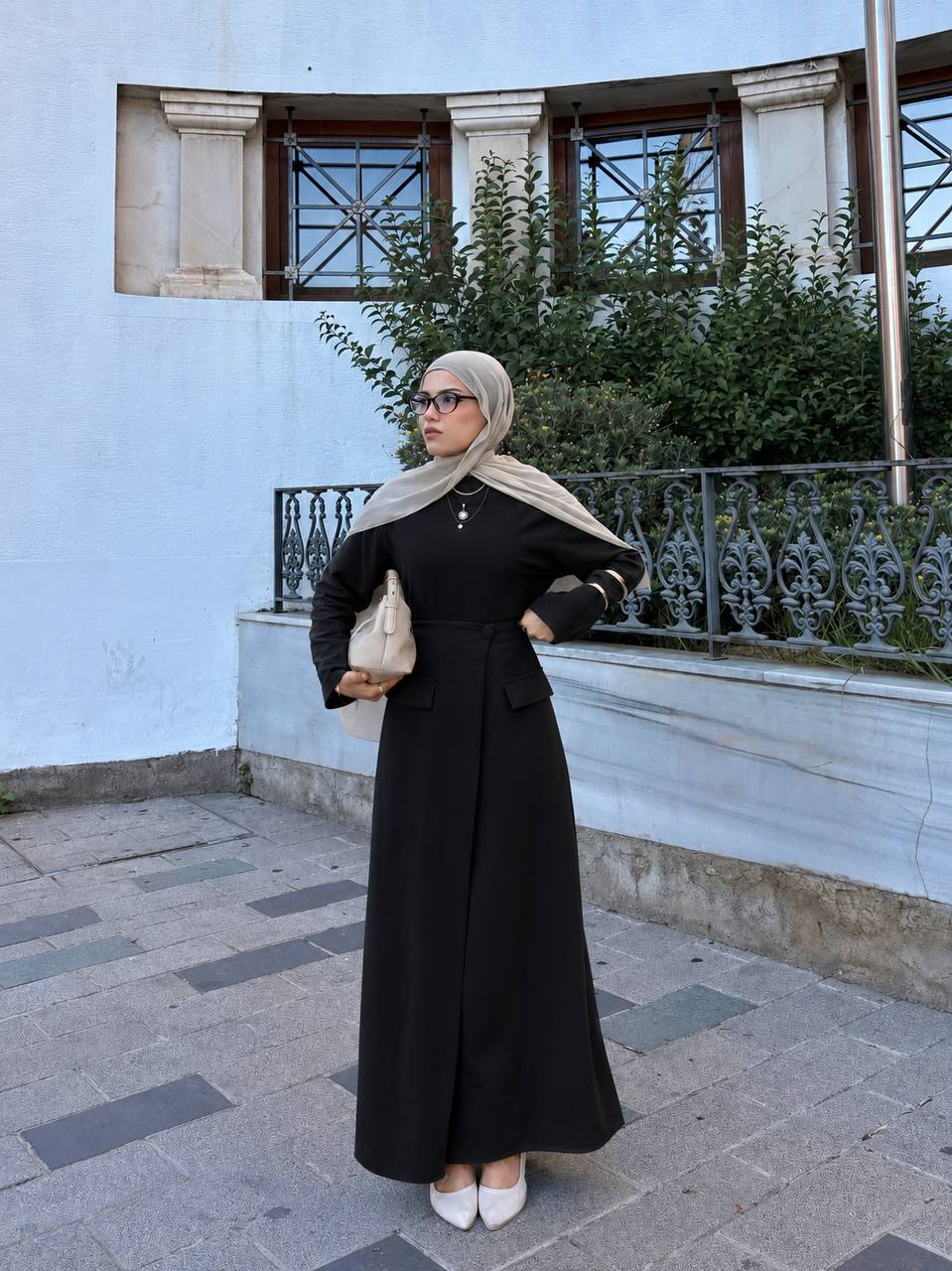 100% Linen Modest Skirt Set | Long-Sleeve Top & Maxi Skirt