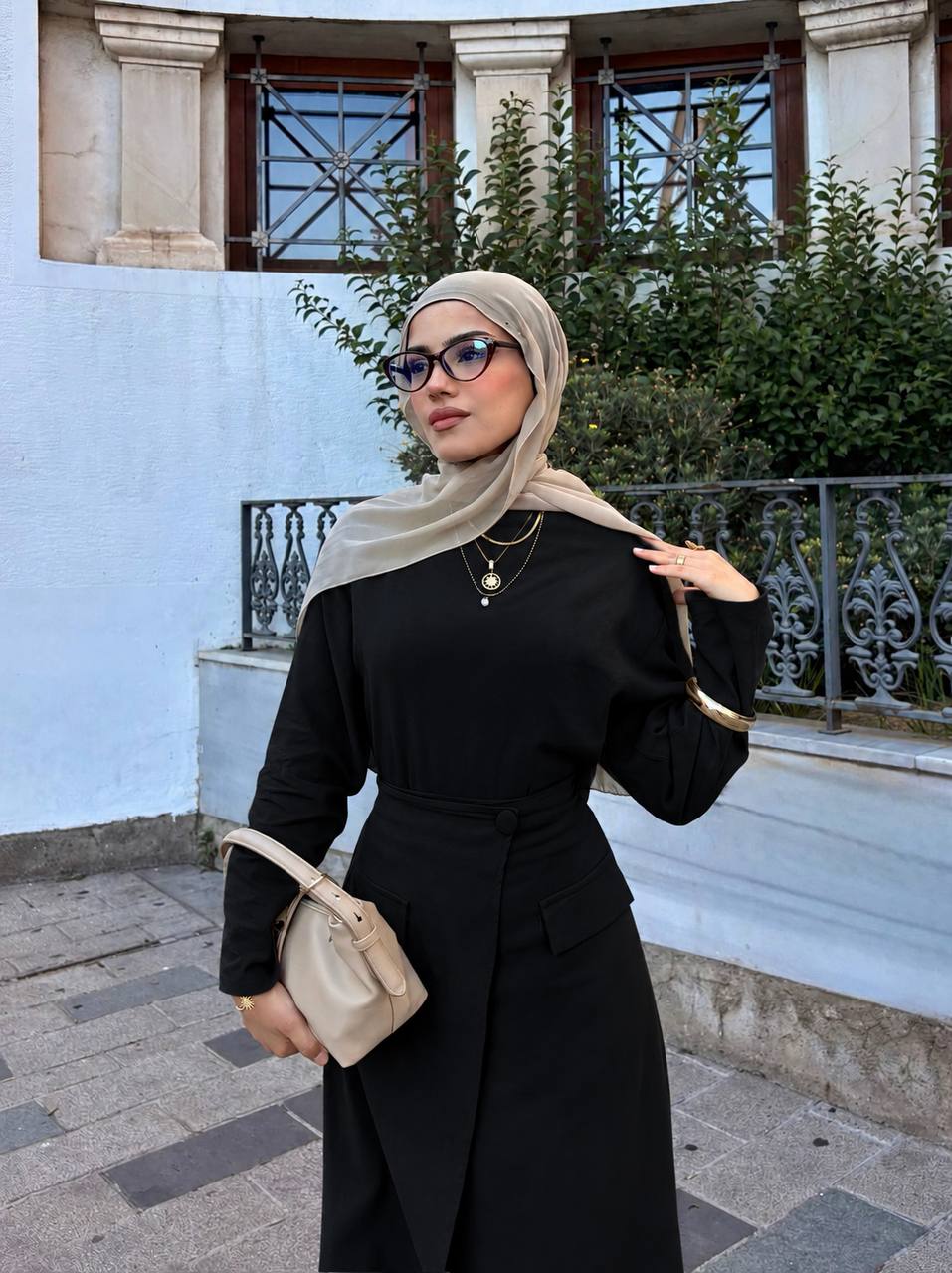 100% Linen Modest Skirt Set | Long-Sleeve Top & Maxi Skirt