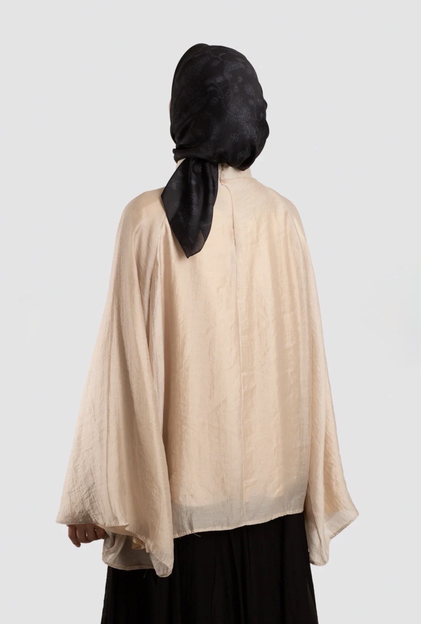 Premium Tencel High Neck Blouse