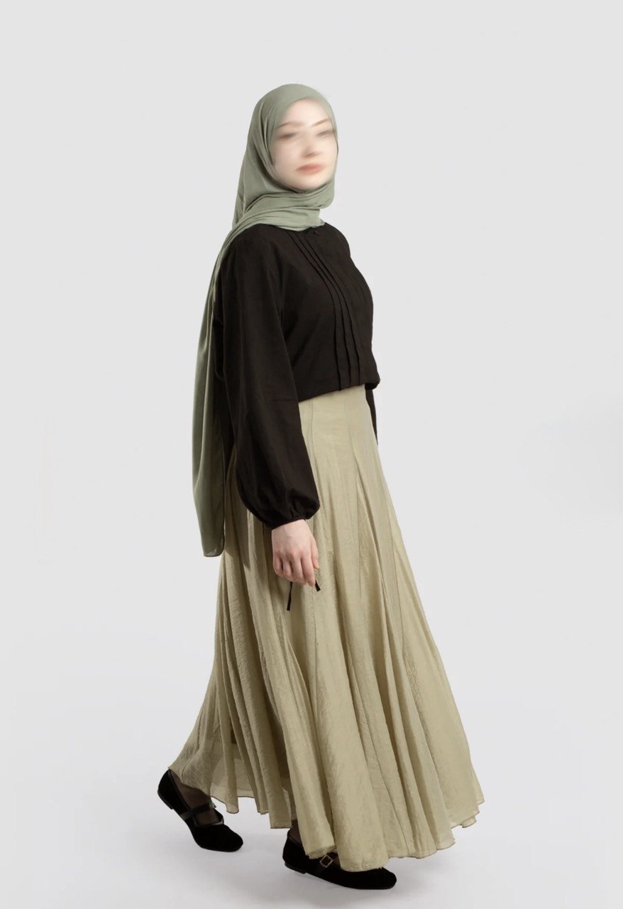 Flowy Tencel Maxi Skirt