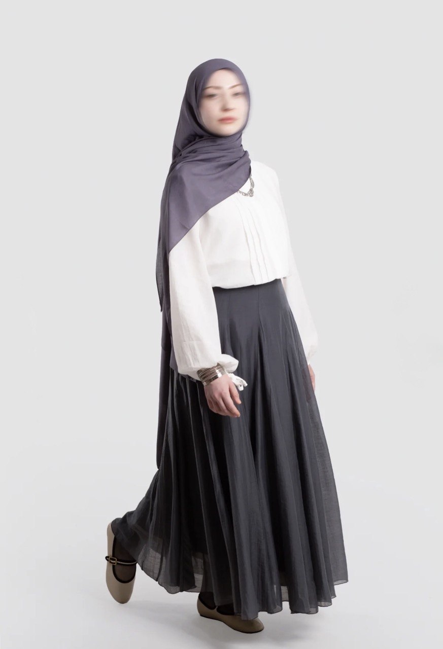 Flowy Tencel Maxi Skirt