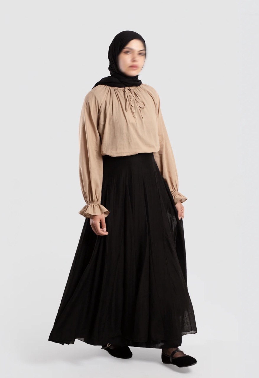 Flowy Tencel Maxi Skirt
